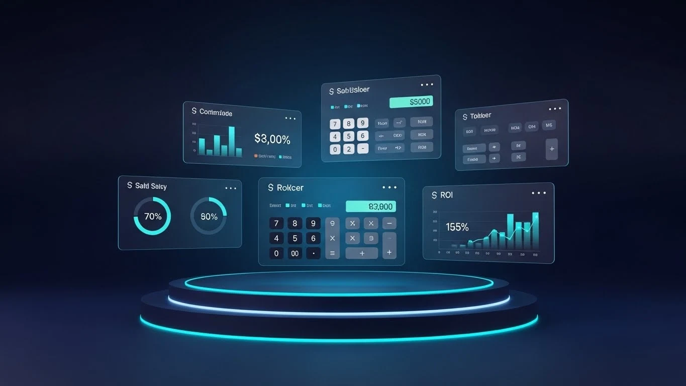 Professional Business and Finance Calculators Dashboard